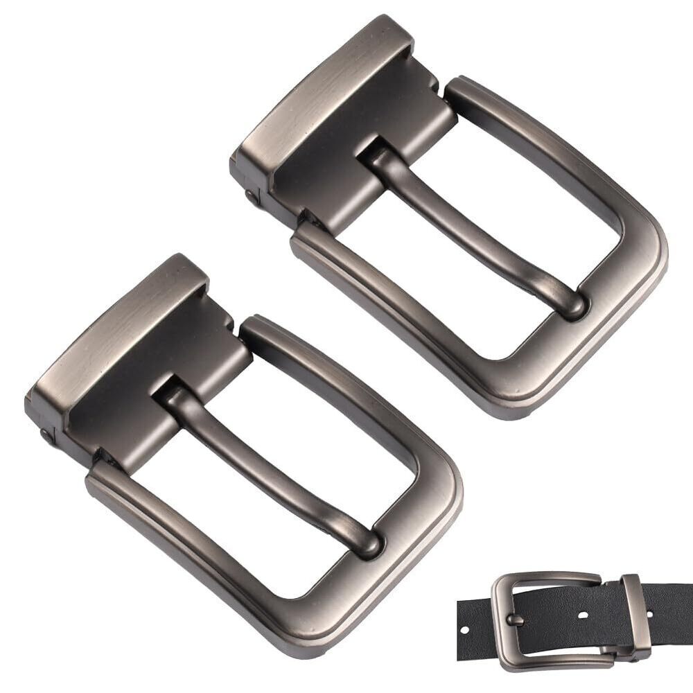 6170 2Pcs Reversible Belt Buckle Replacement, 1.3 Inch3.5cm 's Belt Rotated